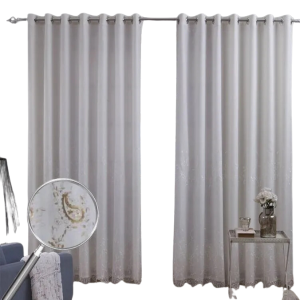 Cortina 2,00 x 1,80 Ana Claudia Branca Bordada