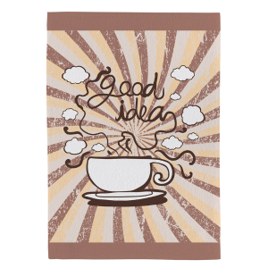 Pano de copa Fiori 100% algodão Teka