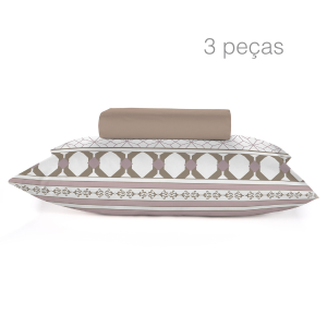 Jogo de lençol  King 3 pçs Teka Diamante