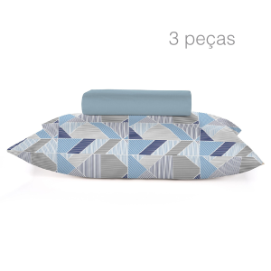 Jogo de lençol king 3 peças Teka Crystal