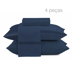 Jogo de lençol casal 4 pçs Microcotton