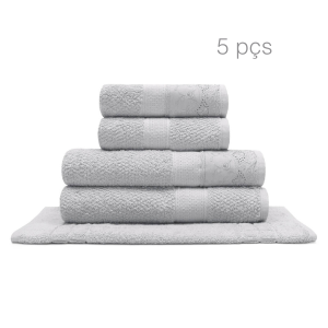 Jogo de toalhas 5 peças Melody Buettner