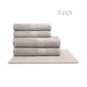 Jogo de toalhas 5 peças Melody Buettner