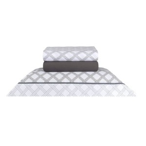 Jogo de lençol solteiro 3 pçs 200 fios Naturalle