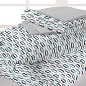 Jogo de lençol queen 4 pçs Microcotton