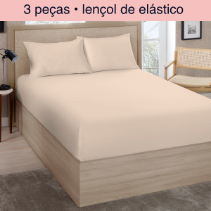 Jogo lençol casal 3 pçs Premium Línea