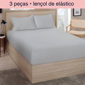 Jogo lençol casal 3 pçs Premium Línea