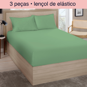 Jogo lençol queen 3 pçs Premium Línea