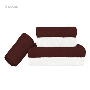 Jogo de toalhas 5 peças Max Sonhare Ouro