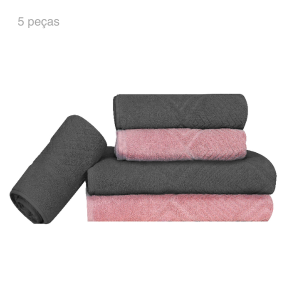 Jogo de toalhas 5 peças Max Sonhare Ouro