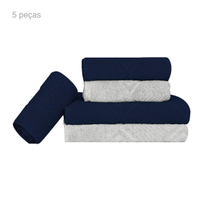 Jogo de toalhas 5 peças Max Sonhare Ouro